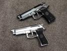 T WE M9A1 GBB Pistol ( Silver / Black )